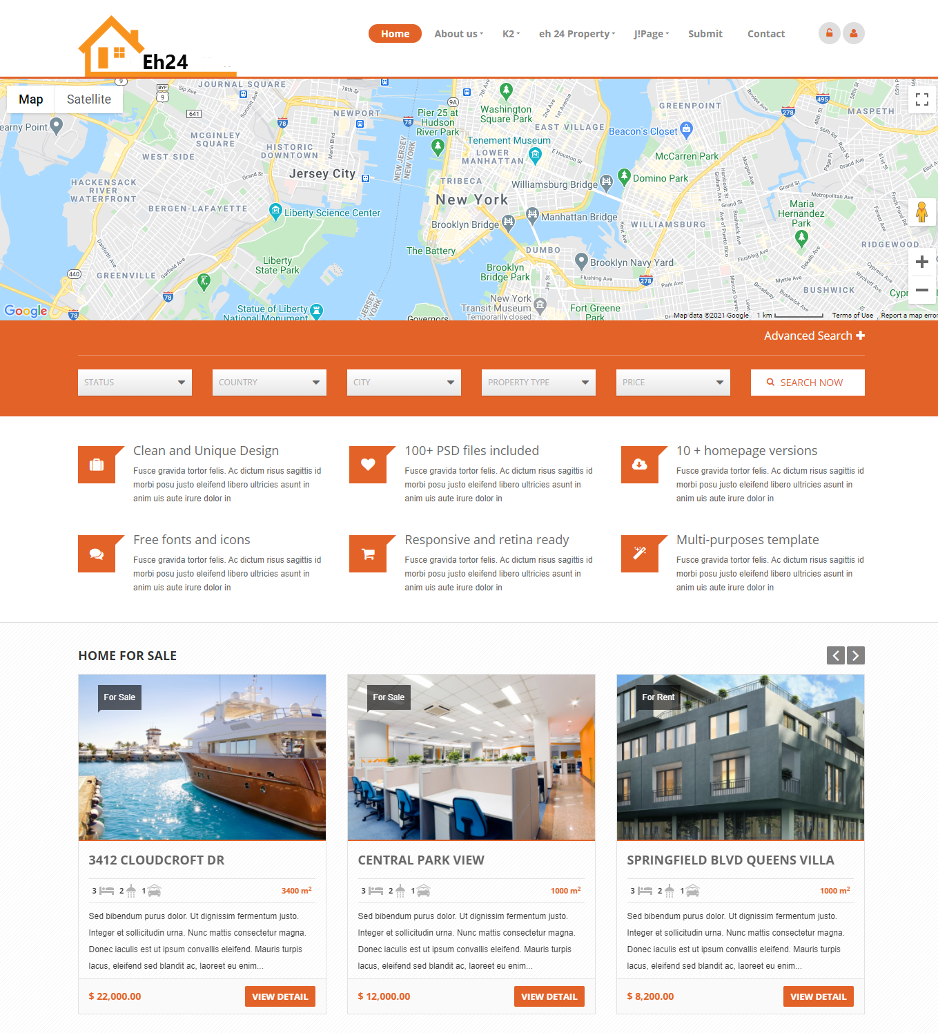 EH24 Pinturas diseño página web Agencias inmobiliarias